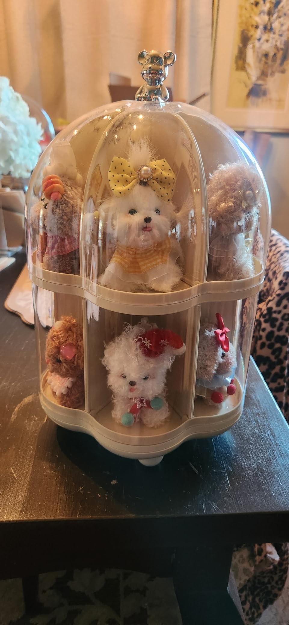 360° Rotating Clear Acrylic Display Case for Collectibles,3-Layer Hobby Figure Display Case Box with Spinning Base,Figurine Display Shelf for Funko Pop,Pop Mart,Labubu,Amiibo & Hobby Models customer photo 1