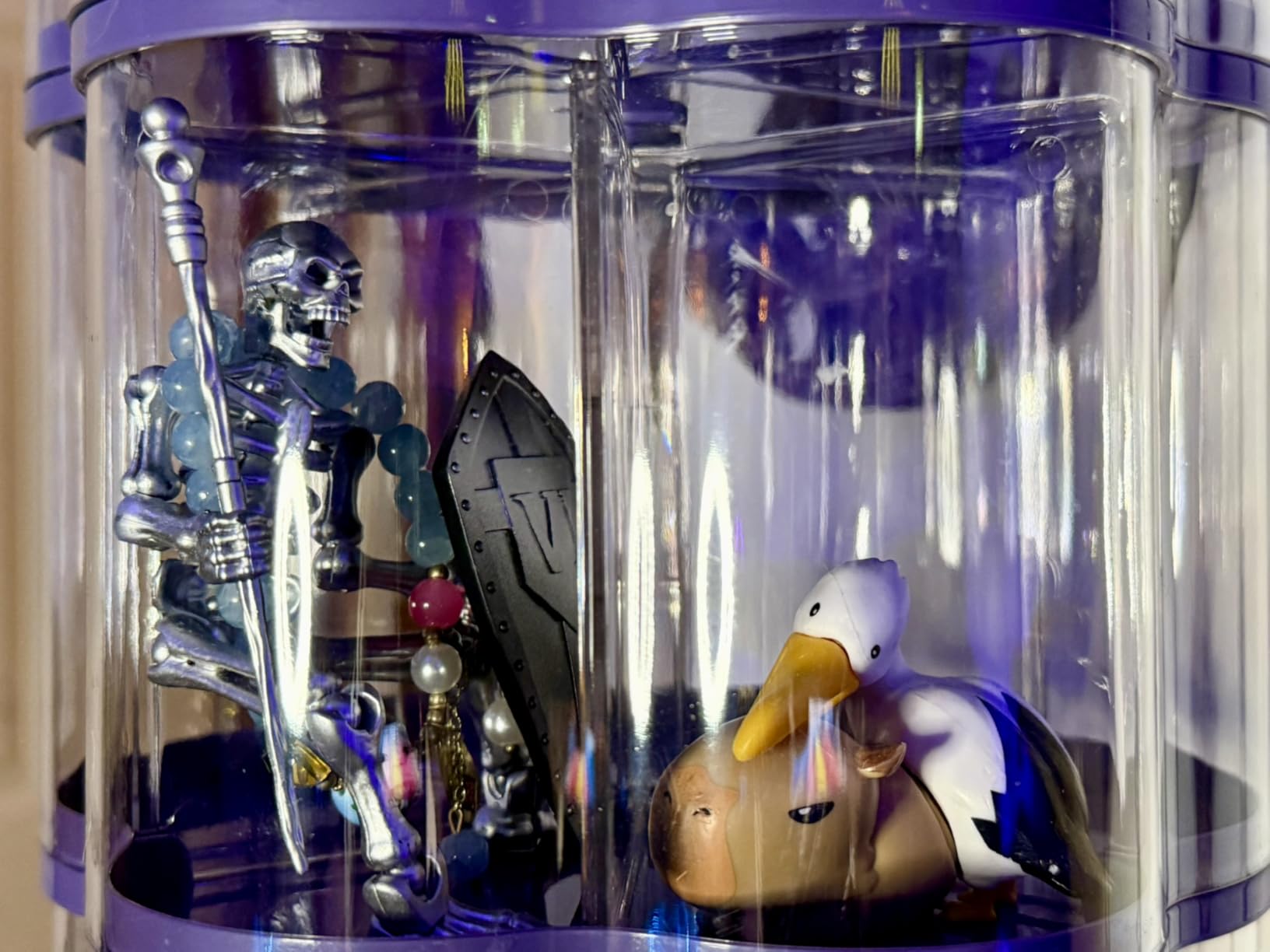 360° Rotating Clear Acrylic Display Case for Collectibles,3-Layer Hobby Figure Display Case Box with Spinning Base,Figurine Display Shelf for Funko Pop,Pop Mart,Labubu,Amiibo & Hobby Models customer photo 2