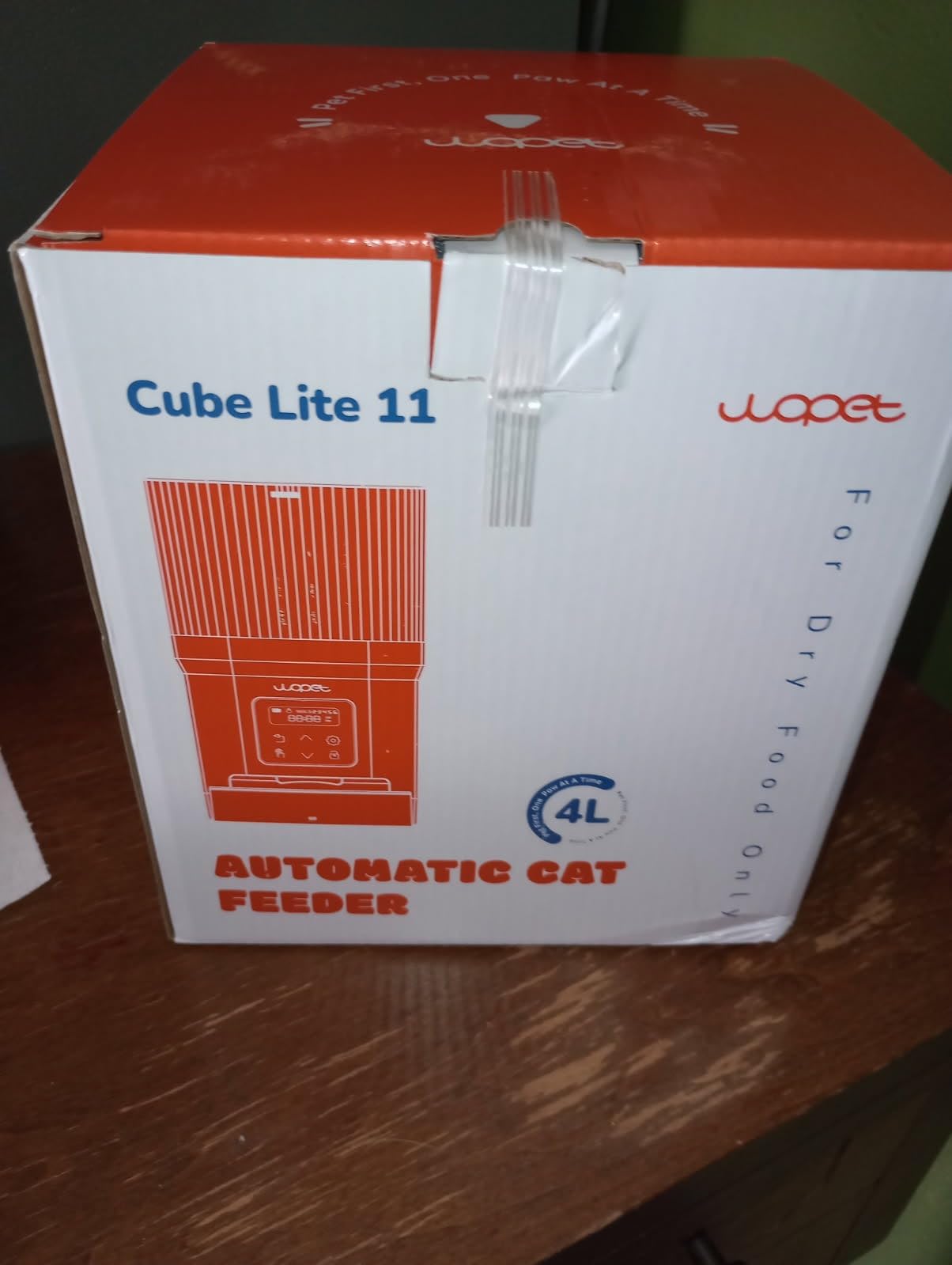 WOPET Automatic Cat Feeder, 5G WiFi Smart Pet Feeder for Dogs and Cats with APP Control, Low Food Sensor, 10s Voice Recorder, Up to 10 Meals Daily, Dual Power Supply, Timed Dog Food Dispenser customer photo 1