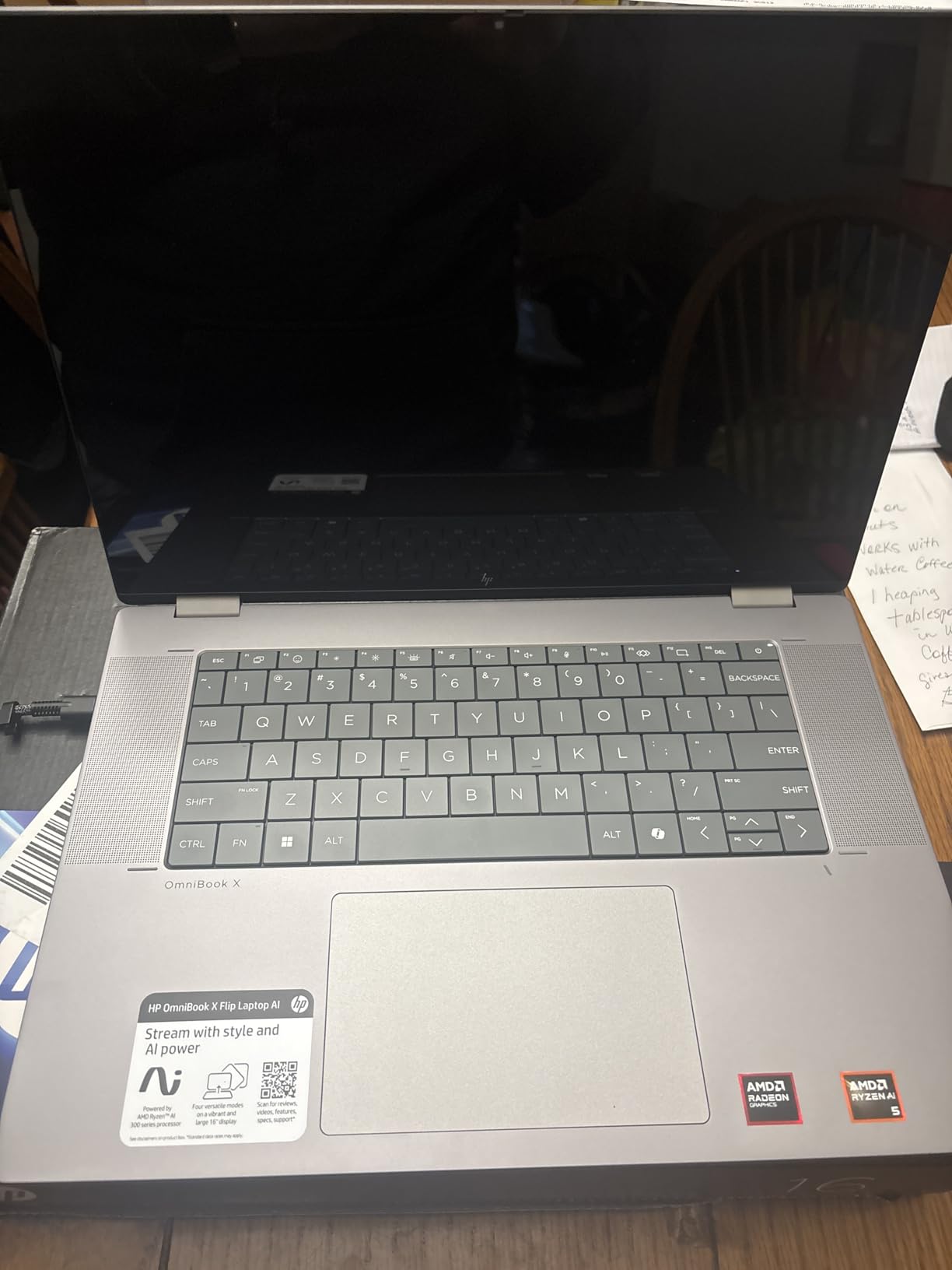 HP OmniBook X FILP Copilot+ PC 16 inch 2K Touch 2-in-1 Touch Laptop, AMD Ryzen AI 5 340, 16GB DDR5 RAM, 512GB SSD, Backlit KB, Copilot+ PC, Windows 11 Home, Meteor Silver, 16-ar0013dx customer photo 1