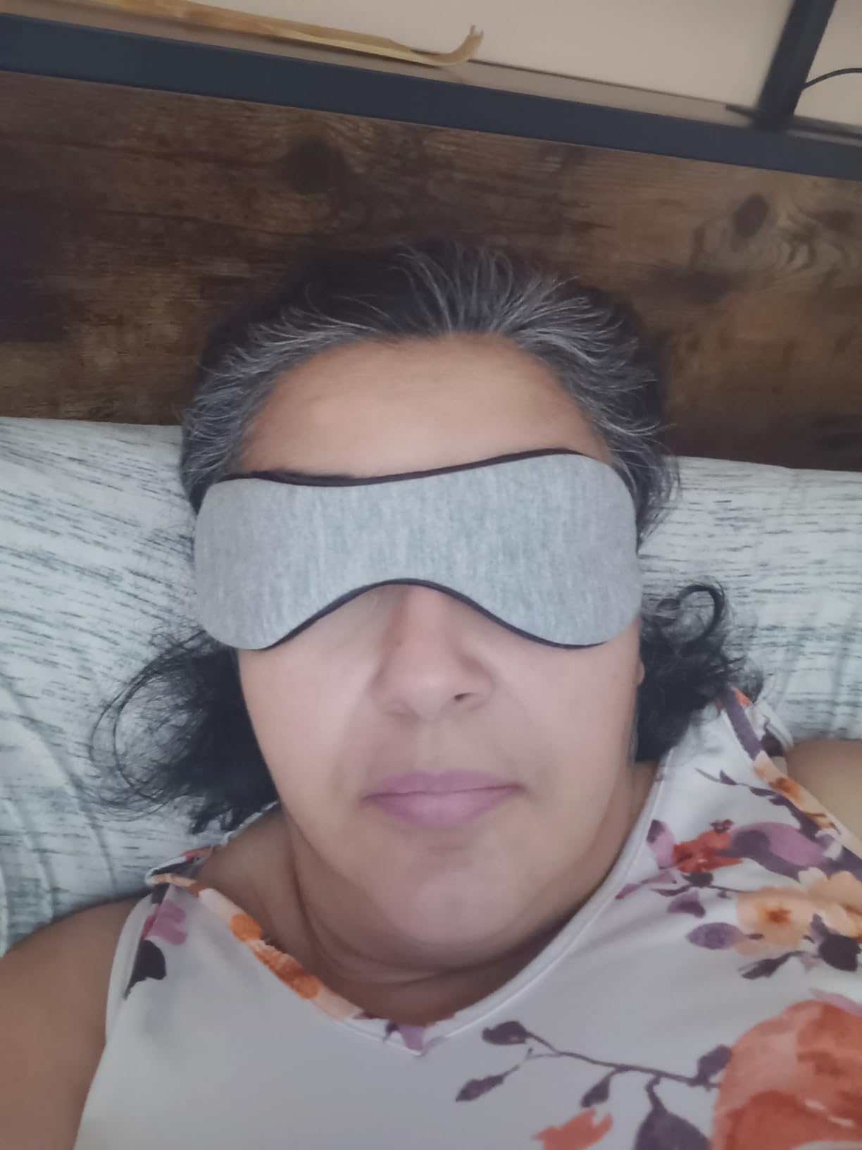 Heated Eye Mask - Warm Compress for Dry Eyes, USB Electric Heating Pad for Stye & Chalazion Eye Treatment, Eye Sleep Mask for Dark Circles and Puffiness Relief (Gray) customer photo 2