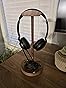 Headphone Stand for Desk, Solid Wood Gaming Headset Stand, Universal Wooden Headphone Stand Hanger, Wooden Headphone Holder with Storage Base for Airpod max and More customer photo 2
