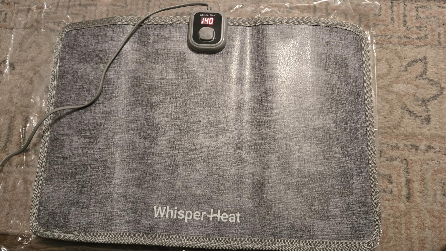 WhisperHeat Heated Floor Mat - Electric Tap-to-Activate Foot & Floor Warmer- Silent, Energy-Efficient Underfoot Heating Mat customer photo 1