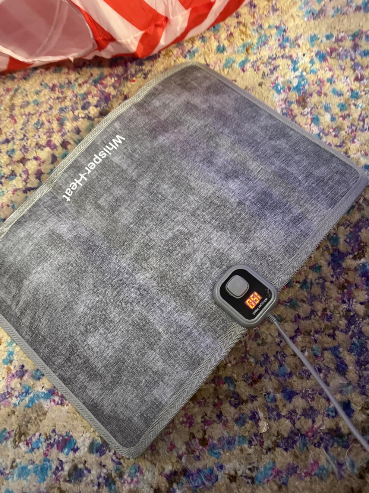 WhisperHeat Heated Floor Mat - Electric Tap-to-Activate Foot & Floor Warmer- Silent, Energy-Efficient Underfoot Heating Mat customer photo 2