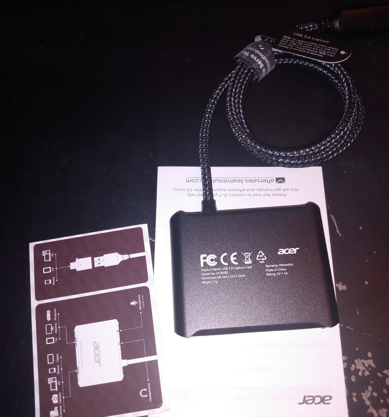 acer USB 3.0 Video Capture Card, HDMI Capture Card for Streaming with 4K Loop-Out & USB A/C | 1080P 60Hz HD | Video Audio Game Capture for PS5/PS4/Switch2/Xbox/Camera/PC/Mac customer photo 1