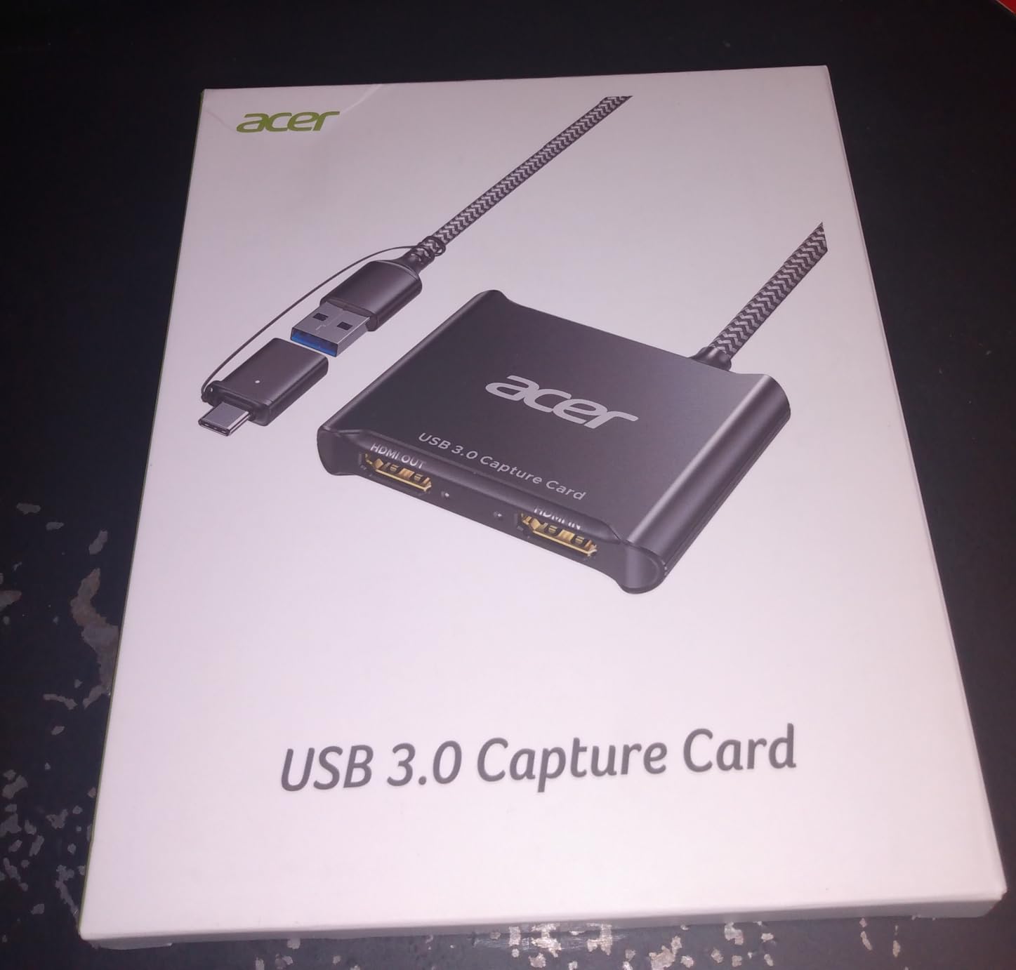 acer USB 3.0 Video Capture Card, HDMI Capture Card for Streaming with 4K Loop-Out & USB A/C | 1080P 60Hz HD | Video Audio Game Capture for PS5/PS4/Switch2/Xbox/Camera/PC/Mac customer photo 2