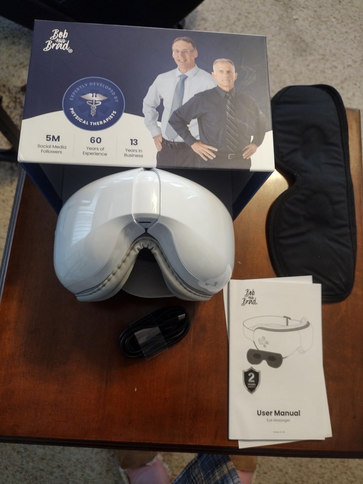 BOB AND BRAD Eye Massager with Heat and Cooling, FSA-HSA Eligible, EyeOasis 3 Heated Eye Massager Mask for Dry Eyes, Migraines, Headaches Relief, Reduce Strain, Improve Sleeping, Mother's Day customer photo 1