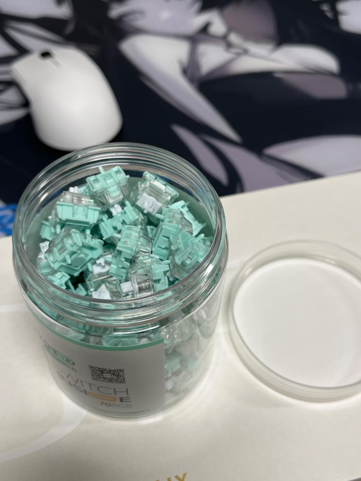 GATERON Magnetic Jade Ultra Keyboard Switch, Linear Pre-Travel Freely Setting Factory Pre-lubed for Magnetic Gaming Keyboard (90) customer photo 2