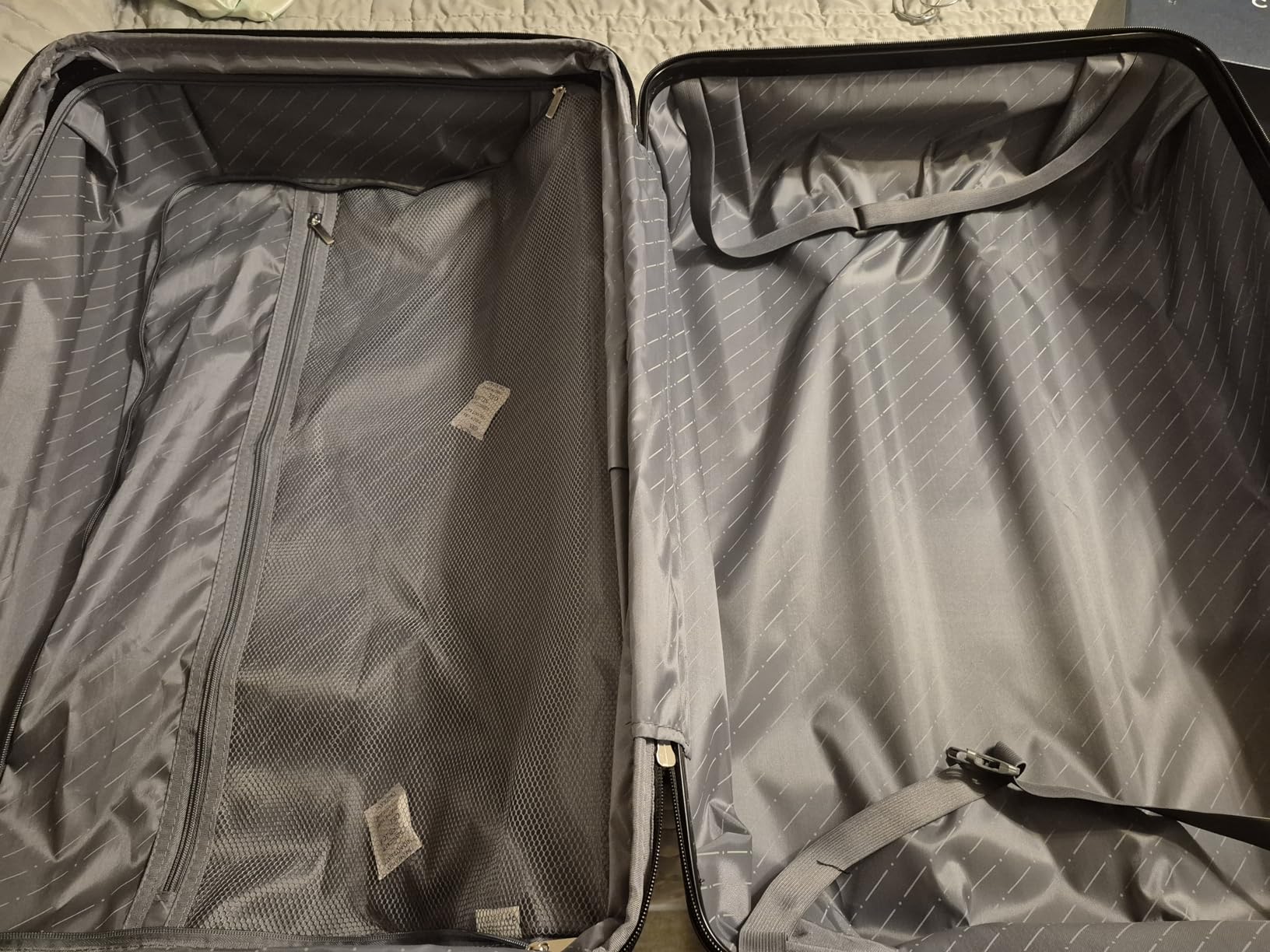 3-Piece Suitcase Set, Hardside Luggages with Spinner Wheels, Lightweight ABS Hard Shell Travel Luggage, Expandable Carry-On Suitcase with TSA Approved Lock - Black(20+24+28 Inch) customer photo 2