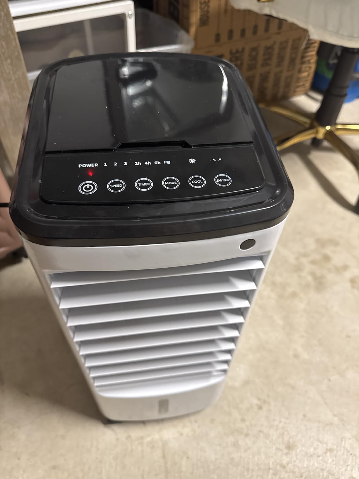 Windowless Portable Air Conditioners w/6Ice Packs, 4Modes&3Speeds, 600Sq.ft Swamp Cooler, Dual Tank for 15H Cooling, 12H Timer, 26Ft Remote, 65°Swing Evaporative Air Cooler for Bedroom Indoor customer photo 1