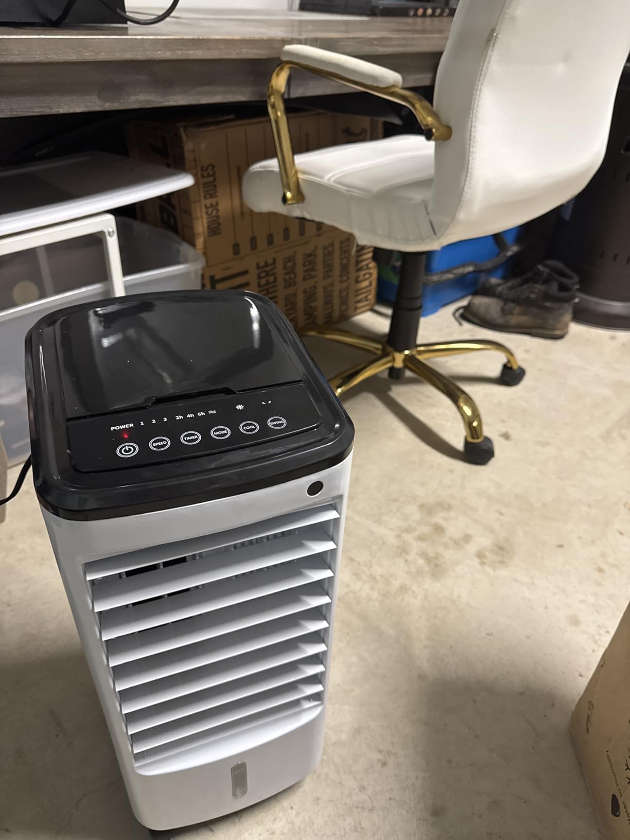 Windowless Portable Air Conditioners w/6Ice Packs, 4Modes&3Speeds, 600Sq.ft Swamp Cooler, Dual Tank for 15H Cooling, 12H Timer, 26Ft Remote, 65°Swing Evaporative Air Cooler for Bedroom Indoor customer photo 2