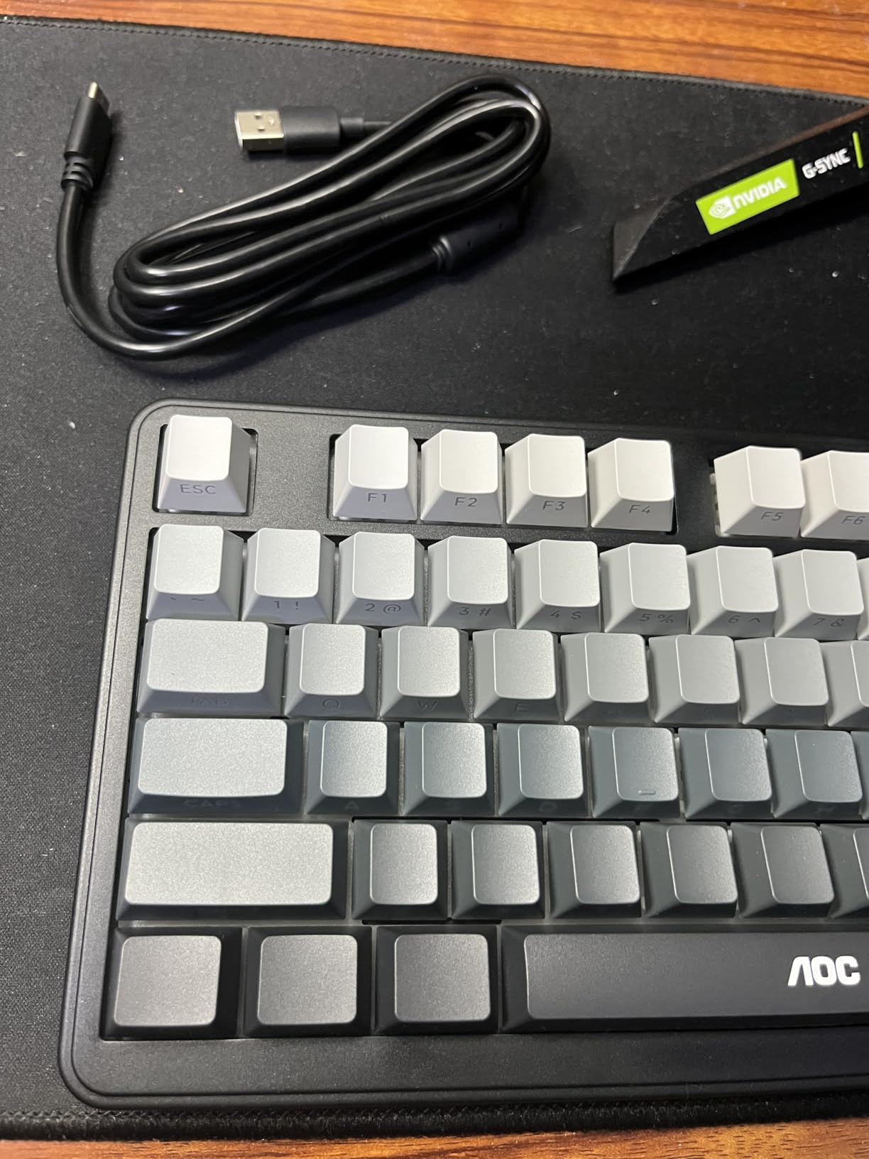 AOC GK330 Gaming Keyboard, Hot Swappable Wireless Mechanical Keyboard Support BT/2.4GHz/USB-C, RGB Backlit, Pre-lubed Reaper Switches, Anti-ghosting, 75% Gasket Custom Keyboard with Five-Layer Padding customer photo 2