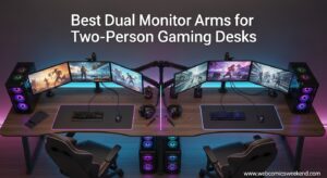 Best Dual Monitor Arms for Two-Person Gaming Desks
