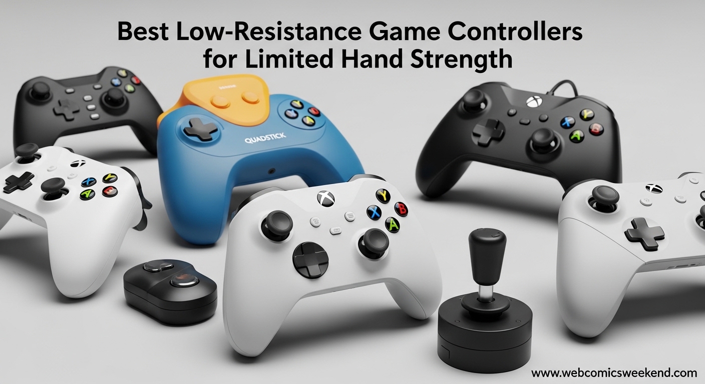 Best Low-Resistance Game Controllers for Limited Hand Strength
