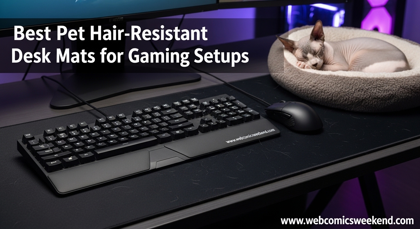 Best Pet Hair-Resistant Desk Mats for Gaming Setups