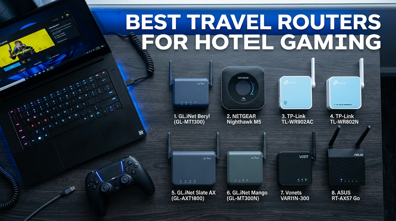Best compact travel routers for hotel room gaming