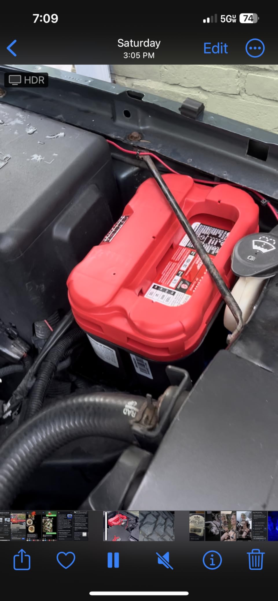 OPTIMA Batteries High Performance 34/78 RedTop Sealed AGM Car, Truck, and SUV Starting Battery, 800 CCA, Dual SAE and GM Terminals, Maintenance Free, Versitile Mounting customer photo 2
