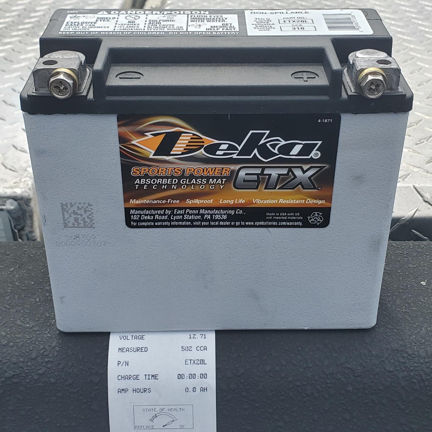 Deka Power Sports ETX20L Battery customer photo 2