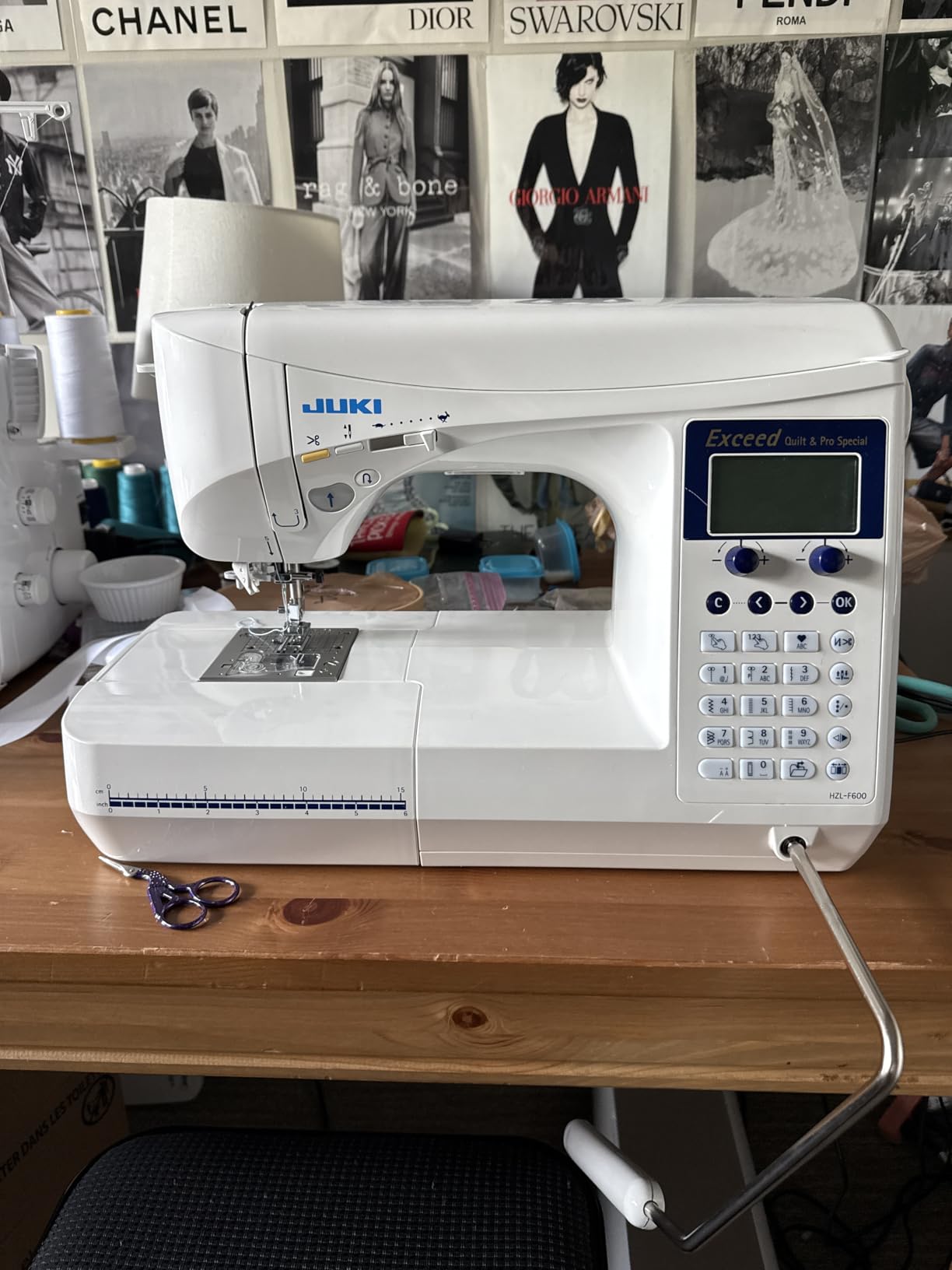 Juki HZL-F600 Computerized Sewing and Quilting Machine, 255 Built-in Stitches, LCD Screen customer photo 1