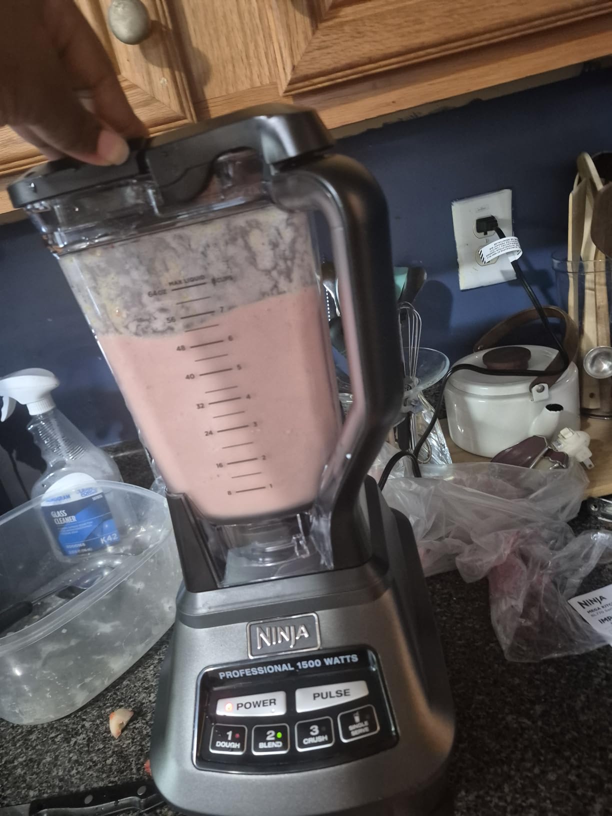 Ninja BL660 Professional Compact Smoothie & Food Processing Blender, 1100-Watts, 3 Functions -for Frozen Drinks, Smoothies, Sauces, & More, 72-oz.* Pitcher, (2) 16-oz. To-Go Cups & Spout Lids, Gray customer photo 2