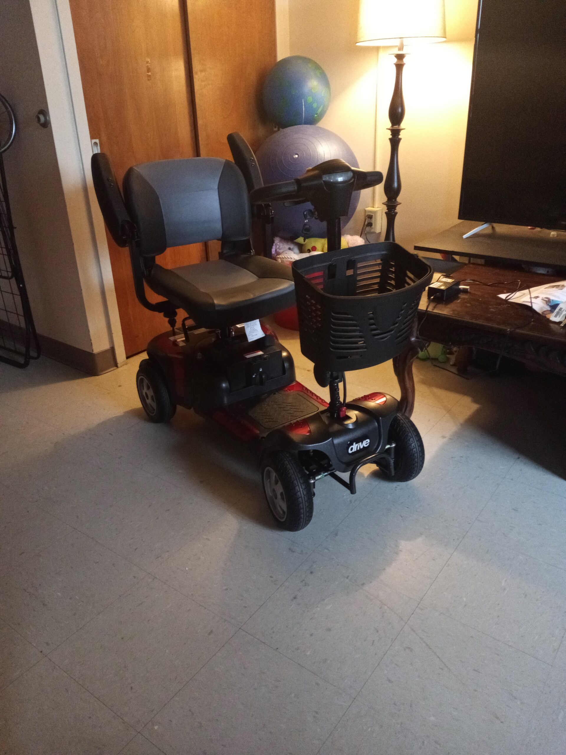 Drive Medical Phoenix LT 4 Wheel Mobility Scooter 350lb Weight Cap New Model, Red/Blue/Grey customer photo 1