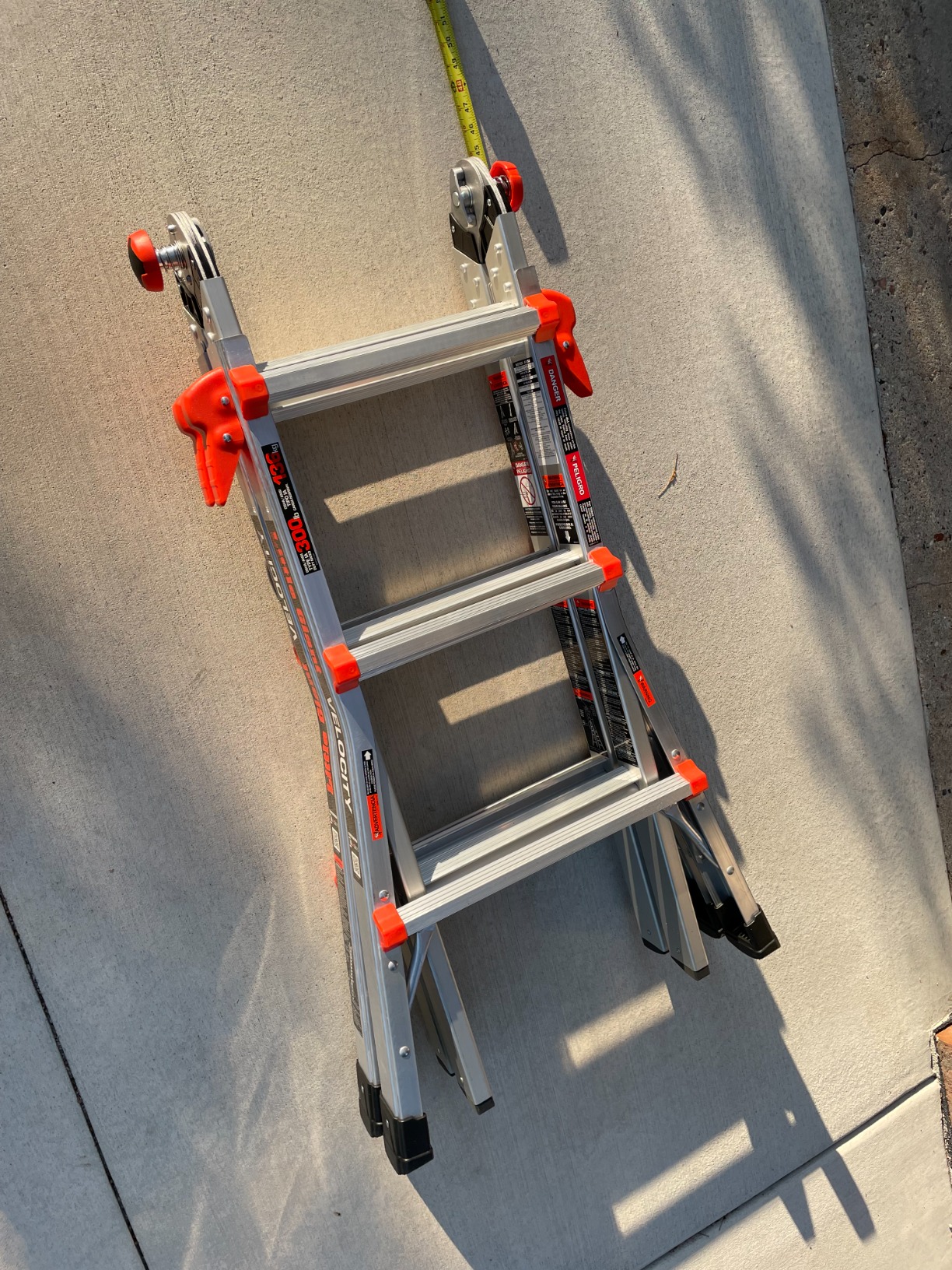 Little Giant Ladder Systems Velocity with Wheels, M17, 17 Ft, Multi-Position Ladder, Aluminum, Type 1A, 300 lbs Weight Rating customer photo 2