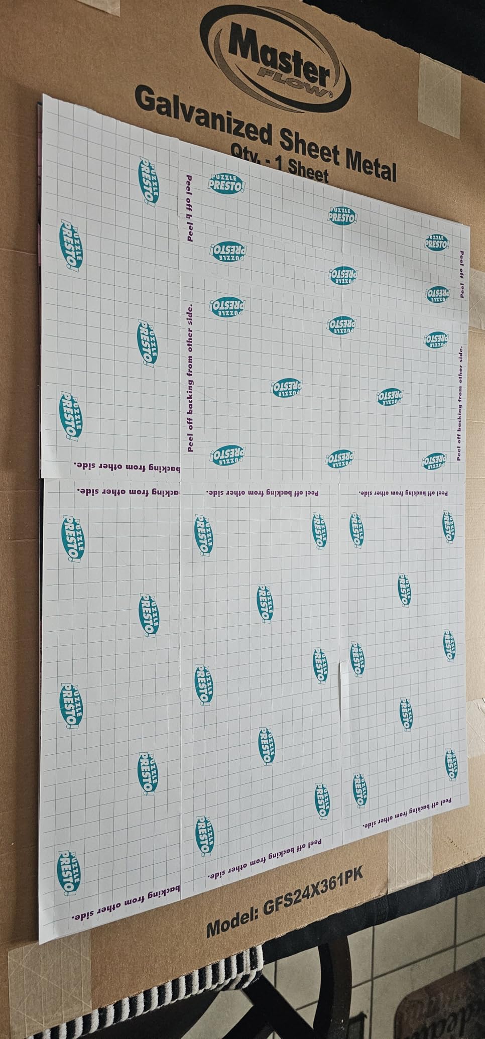 Puzzle Presto Peel & Stick Saver: The Original and Still the Best Way to Preserve Your Finished Puzzle! - 6 Adhesive Sheets and 2 Adhesive Hangers customer photo 2