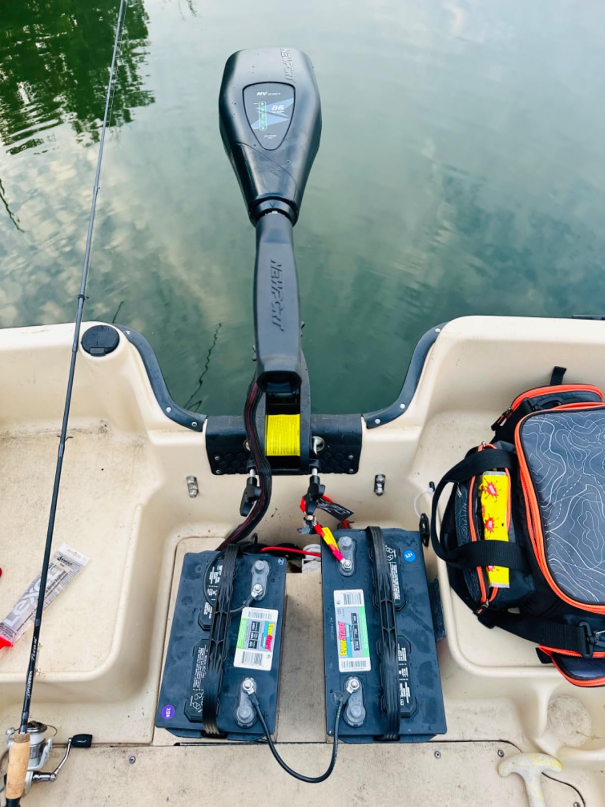 Newport NV-Series Thrust Saltwater Transom Mounted Trolling Electric Trolling Motor w/LED Battery Indicator customer photo 3