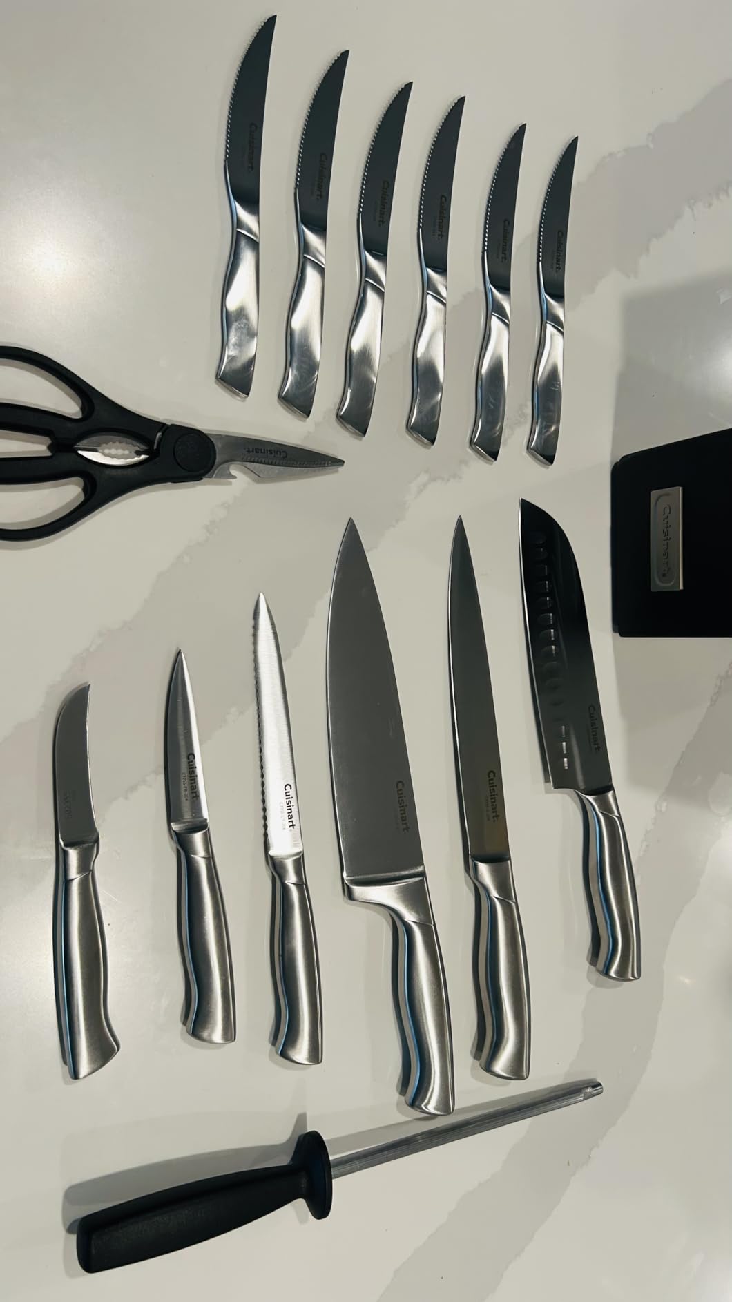 Cuisinart Stainless Steel Hollow Handle 15-Piece Cutlery Block Set, Kitchen Knife Set with Steel Blades for Precise Cutting, Durable Knives with Ergonomic Handles, C77SS-15PK customer photo 2