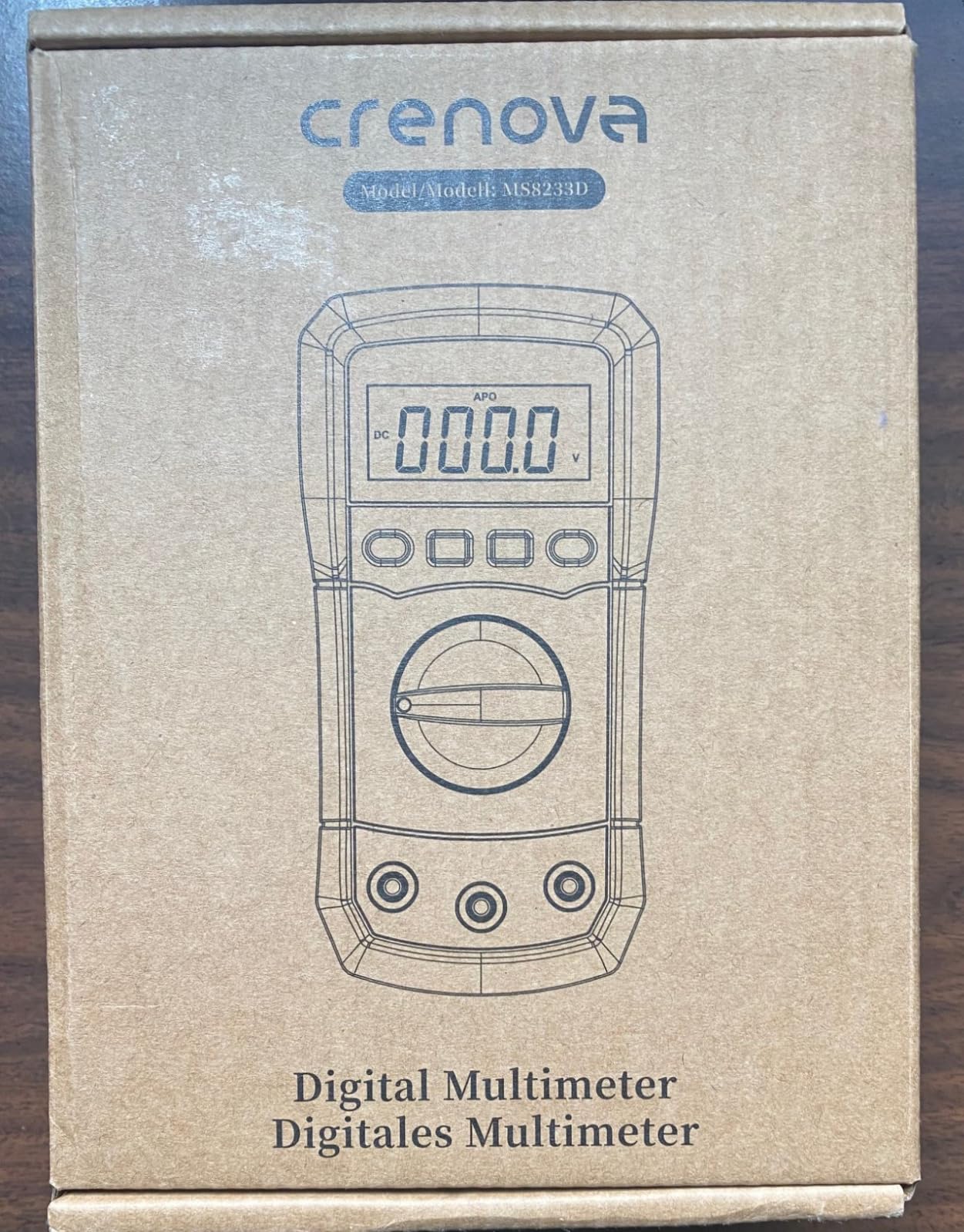 Crenova MS8233D Multimeter 6000 Counts Digital Multimeter DC AC Volt Meter Ohm Volt Amp Tester customer photo 1