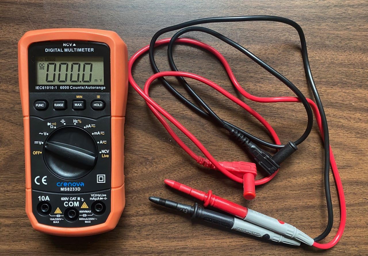 Crenova MS8233D Multimeter 6000 Counts Digital Multimeter DC AC Volt Meter Ohm Volt Amp Tester customer photo 2
