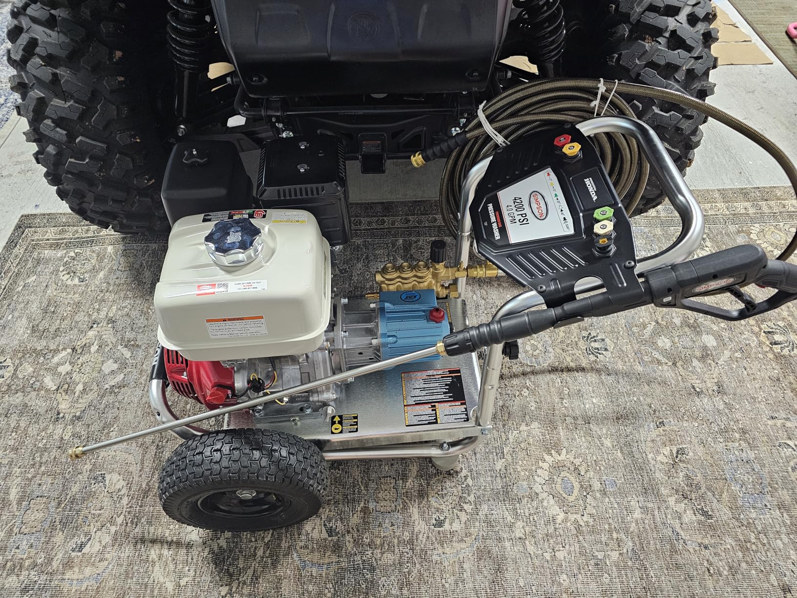 Simpson 4200 PSI Gas Pressure Washer, 4.0 GPM Commercial Power Washer, Cold Water, Honda GX390 Engine, 50' Hose, Aluminum Series, 49-State Compliant (ALH4240) customer photo 1
