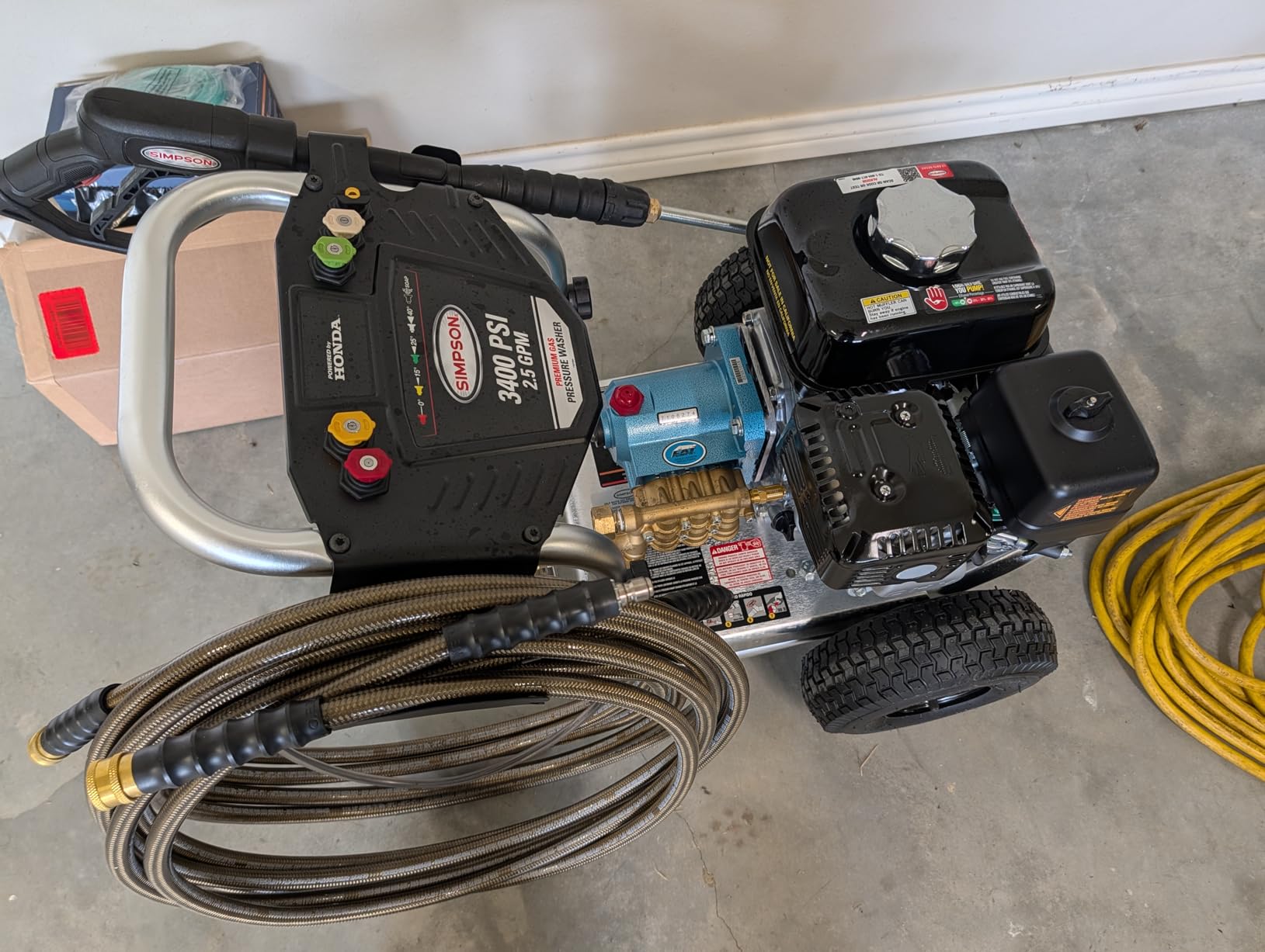 Simpson Cleaning 3400 PSI Gas Pressure Washer, 2.5 GPM Power Washer for Commercial Use, Honda GX200 Engine, 25-Foot Hose, Aluminum Series, 49-State (ALH3228-S) customer photo 1
