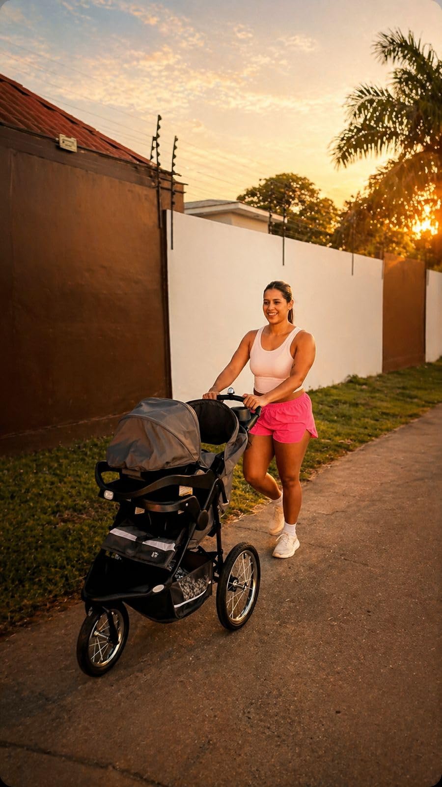 Baby Trend Expedition Jogger Travel System with EZ Flex-Loc Infant Car Seat, Millenium White customer photo 1