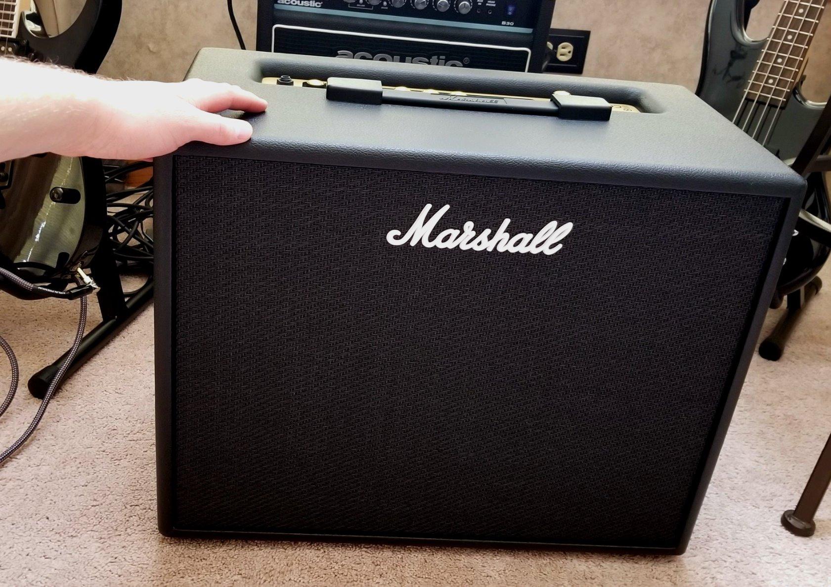 Marshall CODE50 Digital Combo Guitar Amp - Digital Effects and 100+ Presets | Preamp and Power Amp Models | 3.5 mm Aux Input | Bluetooth Connectivity | 50W Output - Black customer photo 2