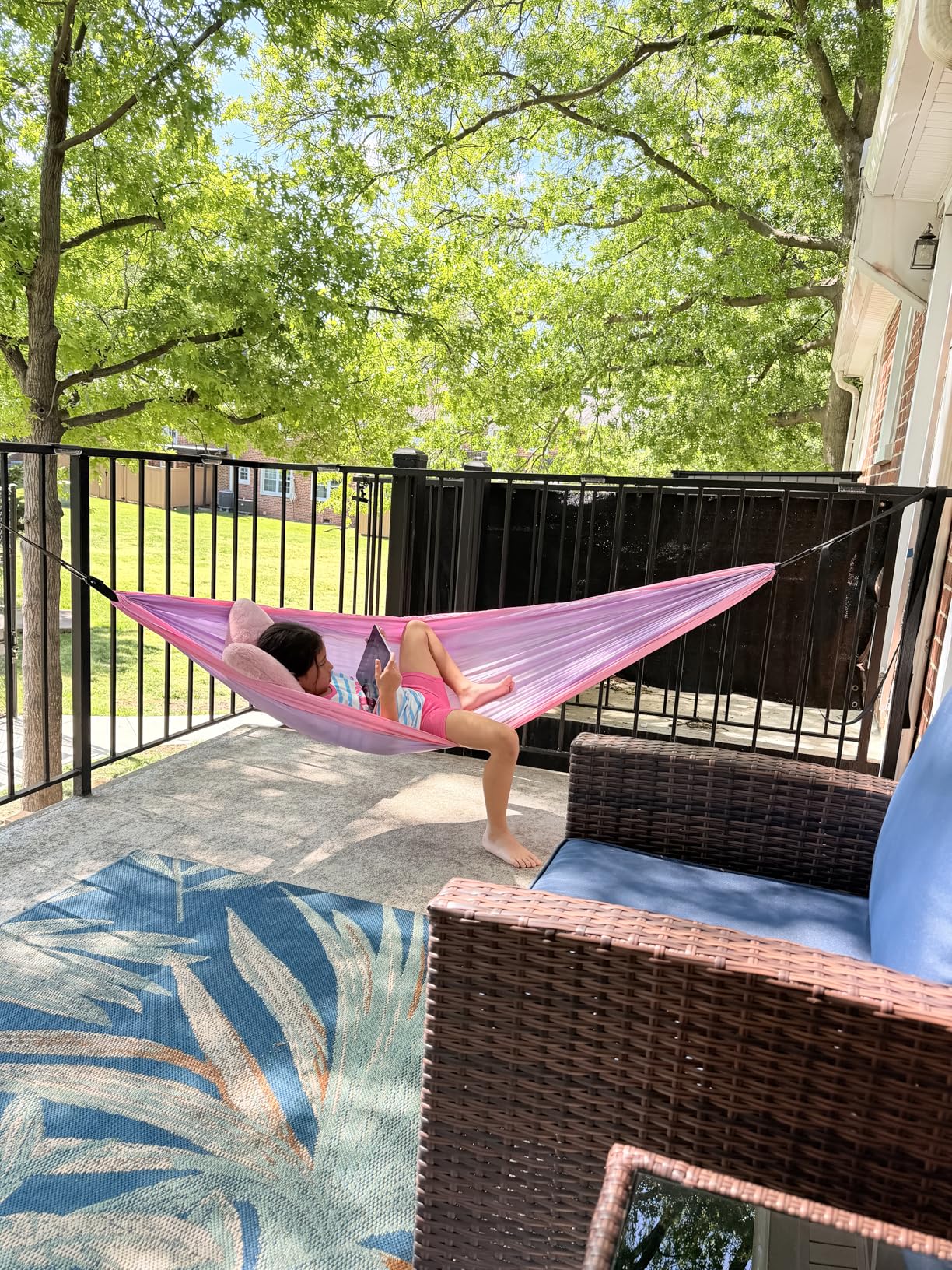 Wise Owl Outfitters Camping Hammock - 500lbs Portable Hammock with Tree Straps customer photo 1
