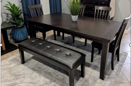 Signature Design by Ashley Ralene Extendable Dining Table, With Butterfly Leaf Seats 6-8, Wood Dining Room Table for Family Meals, Burnished Brown customer photo 1