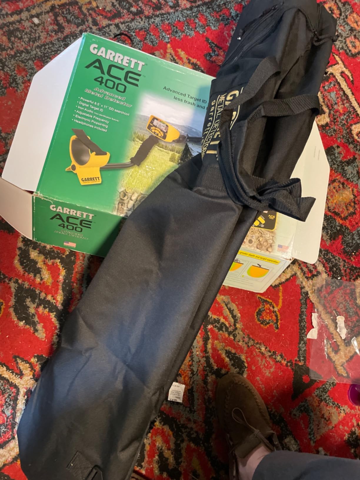 Garrett ACE 400 Metal Detector Bundle - Digital Target ID, Iron Audio, Adjustable Frequency, Includes Carry Bag & Searchcoil Cover customer photo 1