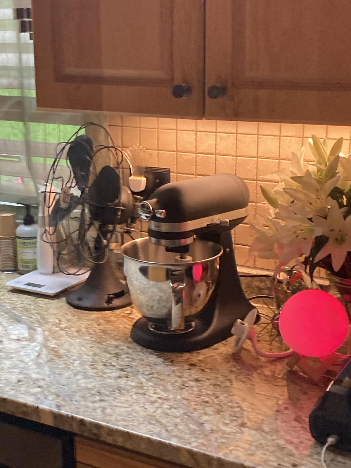 KitchenAid Artisan Mini 3.5 Quart Tilt-Head Stand Mixer - KSM3316X - Black Matte customer photo 2