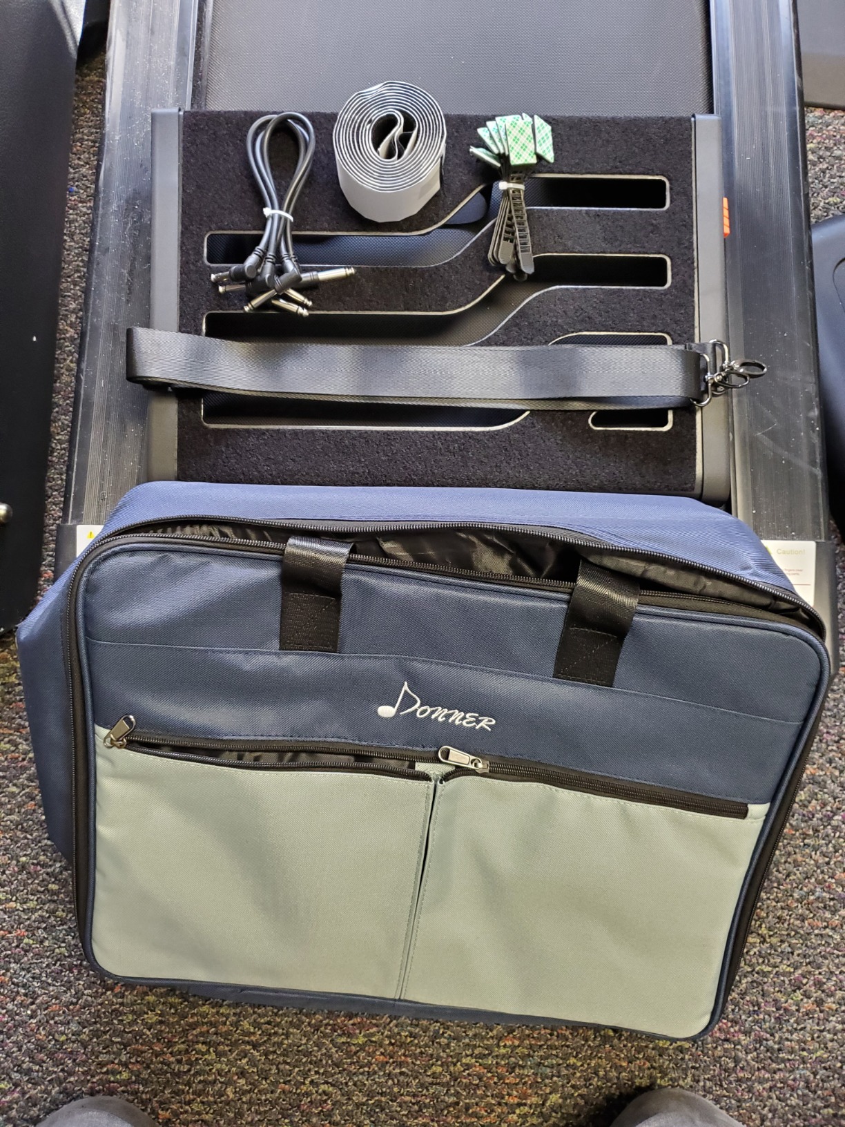 Donner Guitar Pedal Board Case DB-3 Aluminium Pedalboard 20