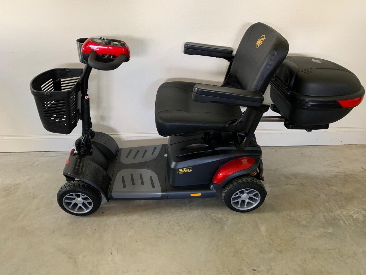 BUZZAROUND EX Extreme 4-Wheel Heavy Duty Long Range Travel Scooter, Red, 18-Inch Seat customer photo 1