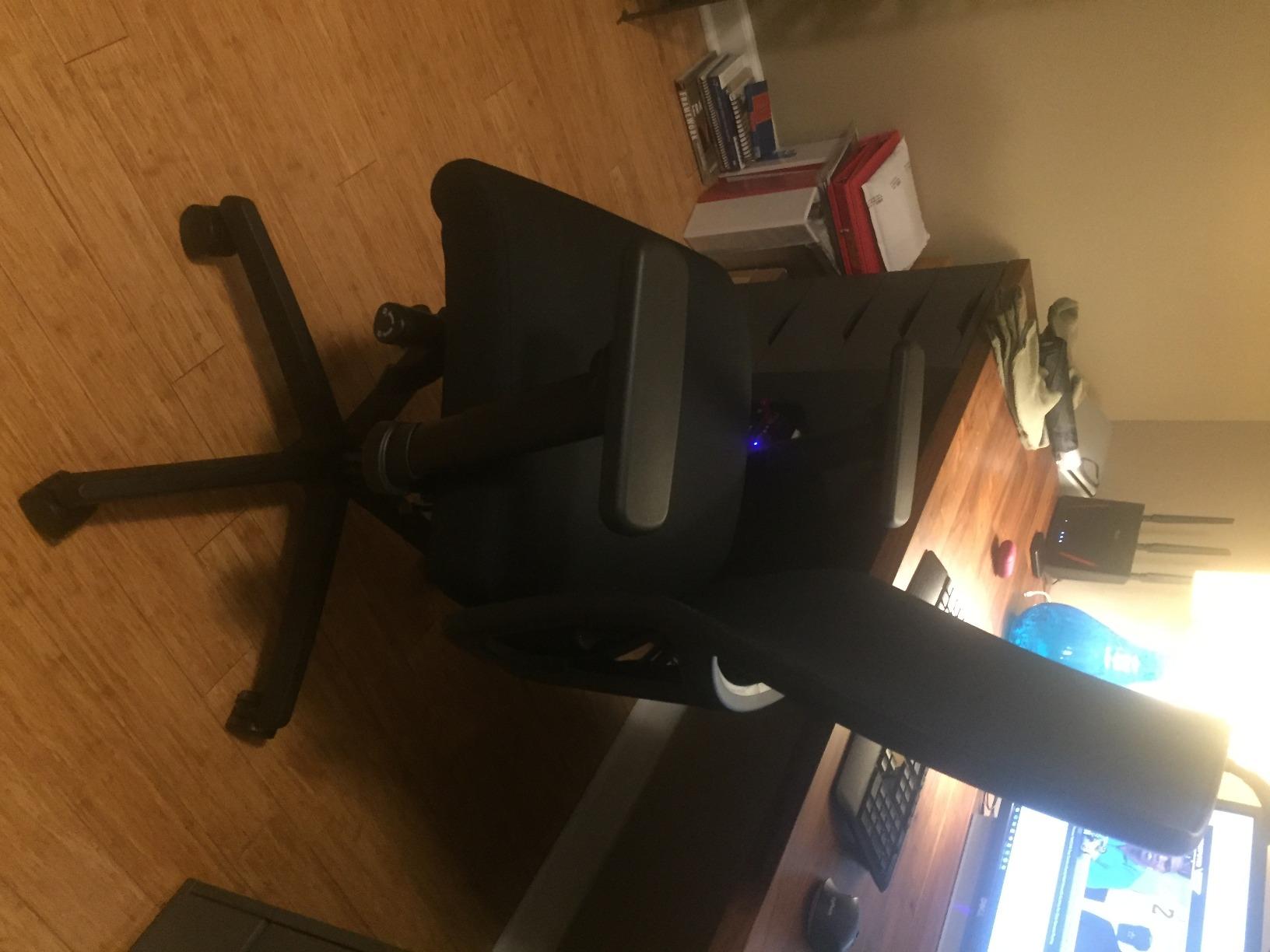 HON Ignition 2.0 Mid-Back Ergonomic Office Chair, Mesh Task Seating with Lumbar Support, Advanced Synchro-Tilt, Height and Width Adjustable Arms, Black Frame, Black customer photo 2