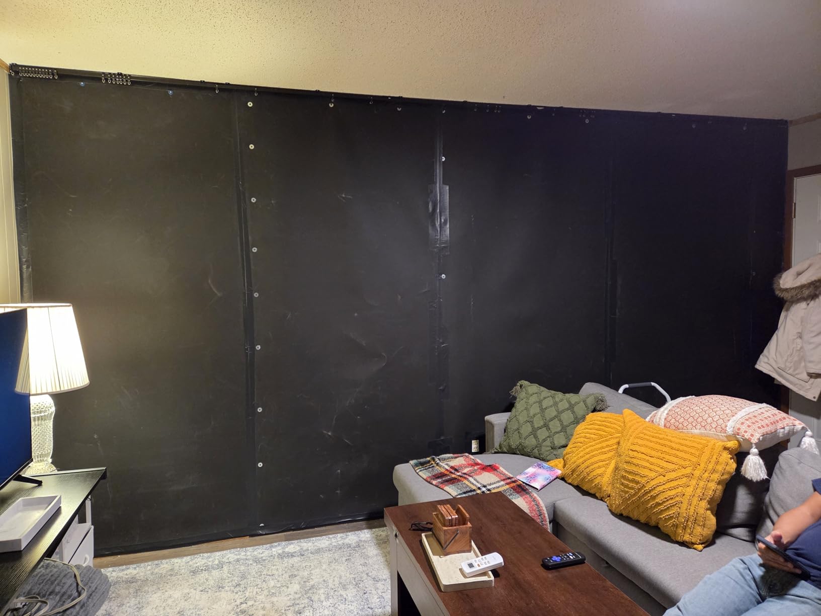 Soundsulate 1/2 lb Mass Loaded Vinyl (MLV) Soundproofing, Noise Barrier 4' x 50' (200 sf) - See Options, Made in USA customer photo 1