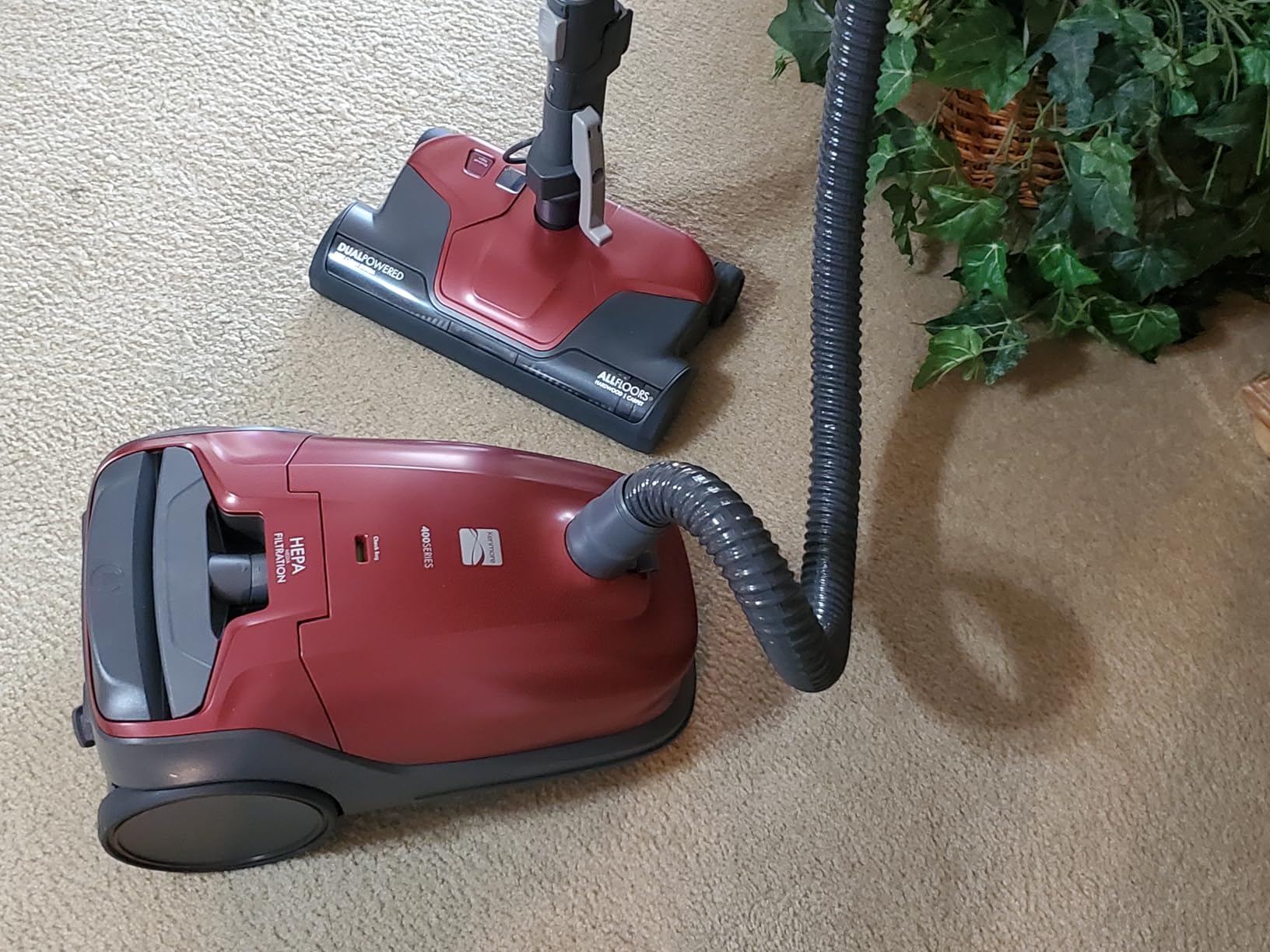 Kenmore 81214 200 Series Pet Friendly Lightweight Bagged Canister Vacuum with HEPA, 2 Motor System, and 3 Cleaning Tools, Orange customer photo 2