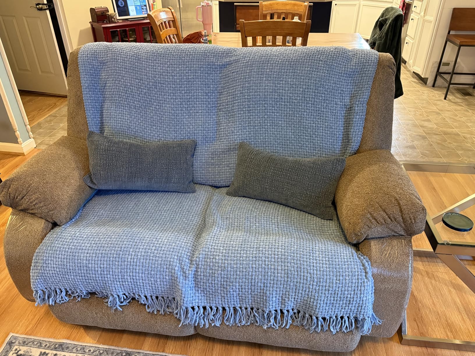 Signature Design by Ashley Tulen Contemporary Rocker Recliner, Gentle Rocking Motion, Pull Tab Reclining, Fabric Upholstery, 39