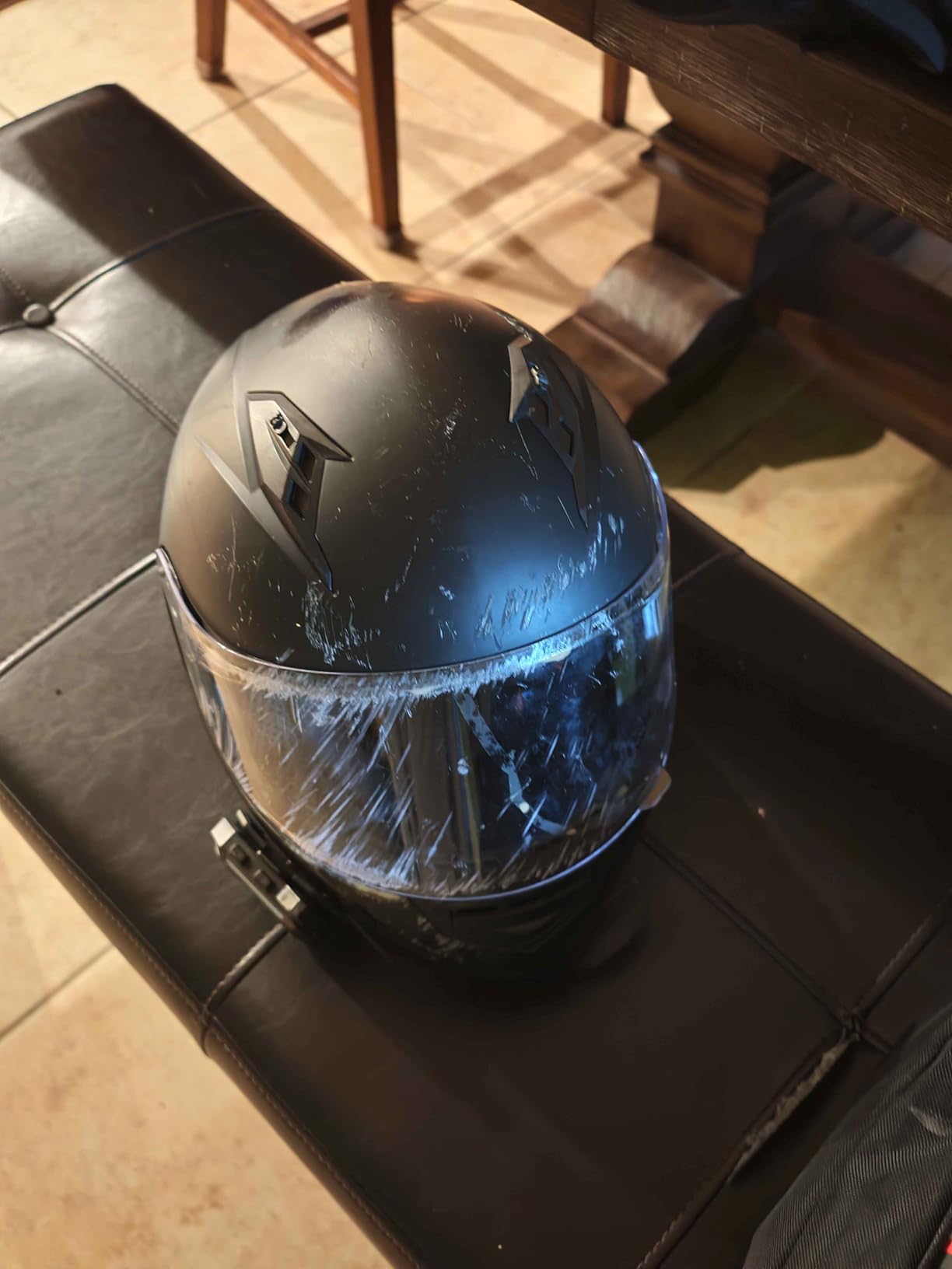 GLX GX11 Compact Motorcycle Helmet - Matte Black, Medium - Full Face w/ Tinted Visor, DOT Approved customer photo 1