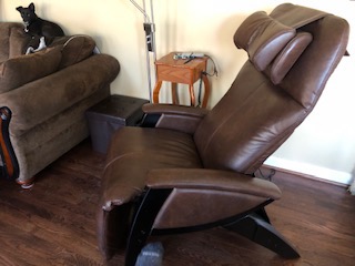 Cozzia Svago ZGR Plus SV-395 Dual Power Infinite Position Zero Anti Gravity Recliner with Heat and Massage - Snowfall White Fau customer photo 1
