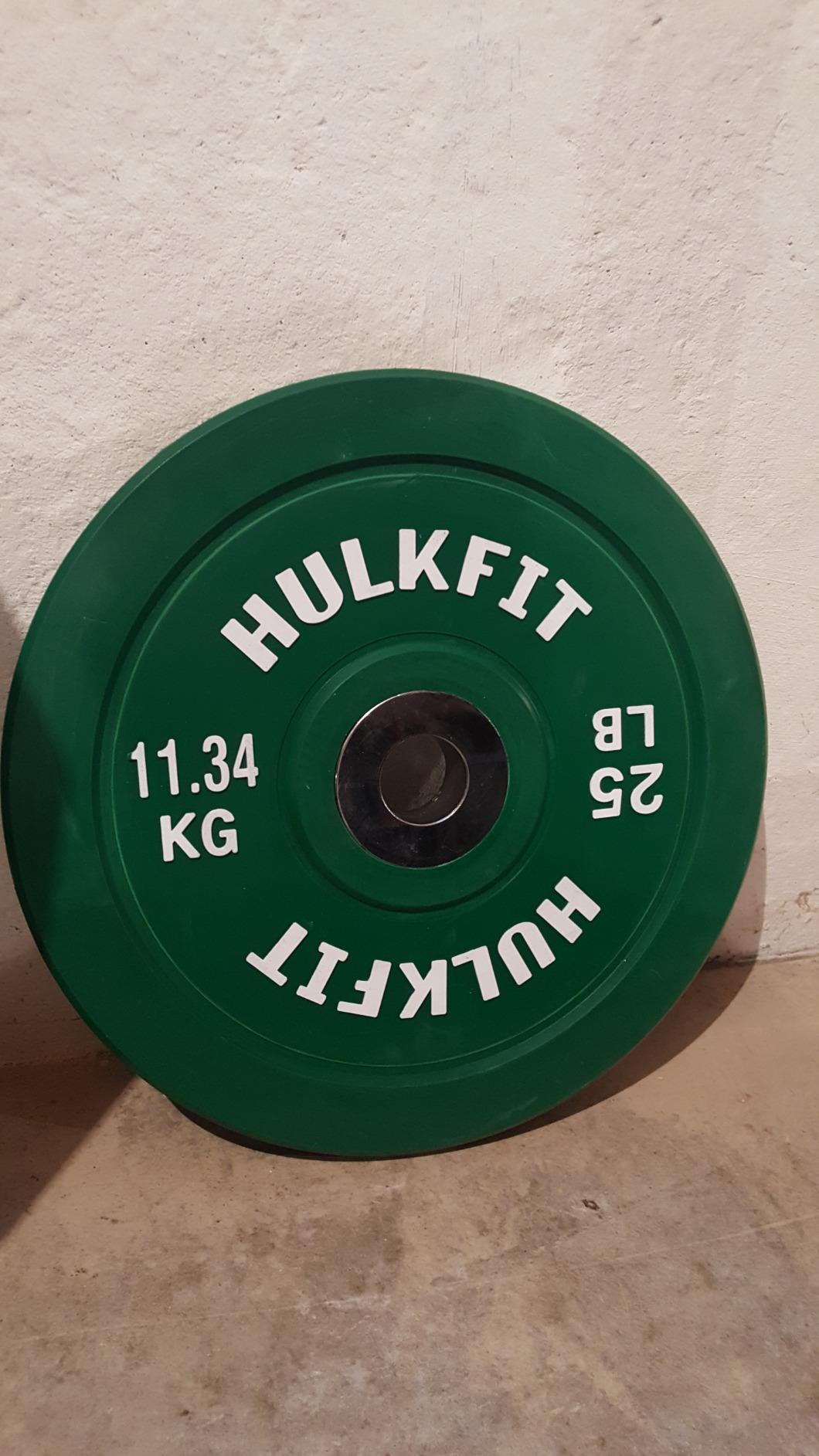 HulkFit 2-inch Sport Series Olympic Weight Plates Bumper Plates for Barbell Weightlifting Strength Training with Shock Absorbing Low Bounce Technology - Black & Multicolor customer photo 1