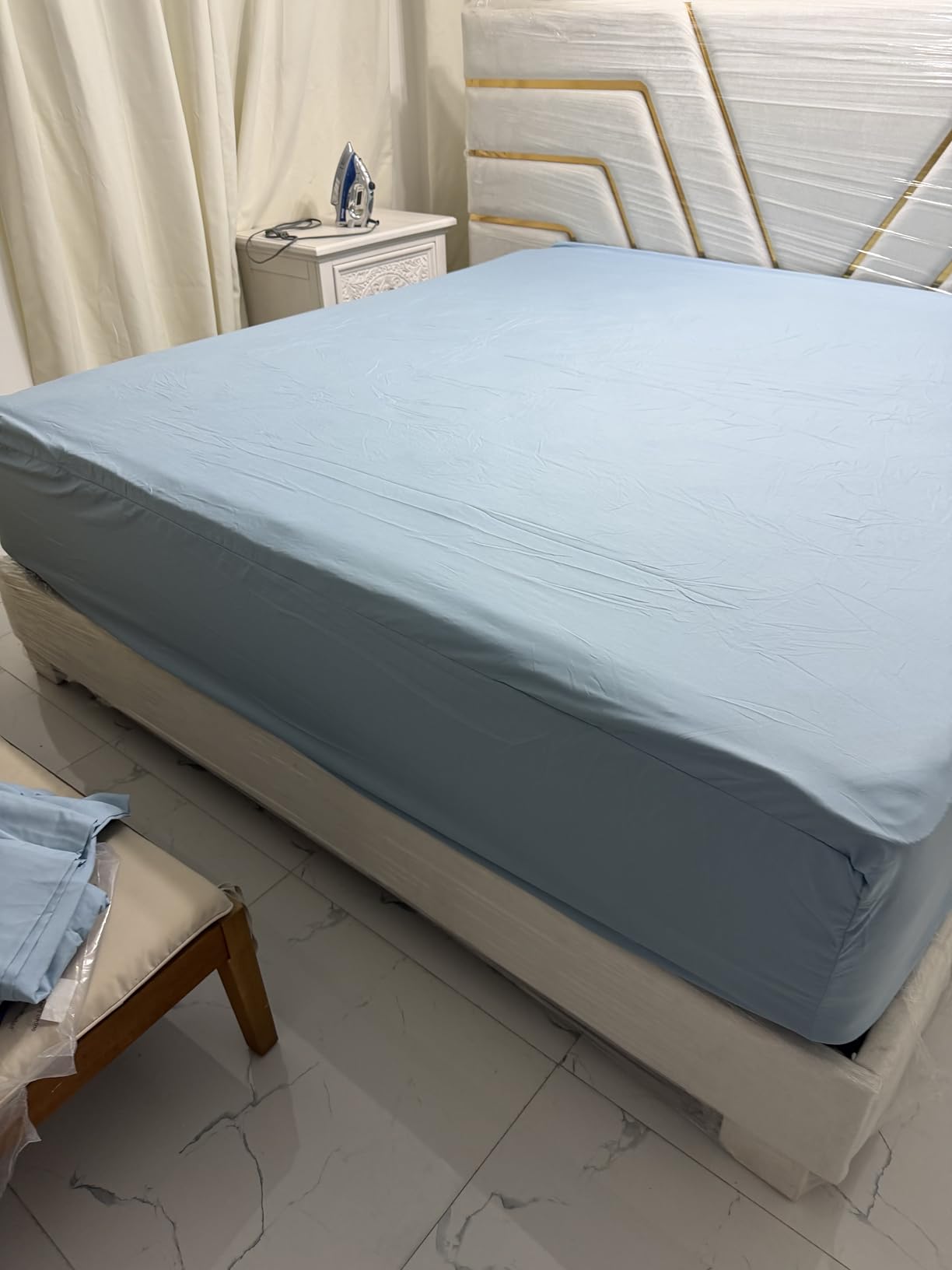 Extra Deep Queen Sheet Set - 6 Piece Breathable and Cooling Sheets - Hotel Luxury Bedding for Women, Men, Kids & Teens - Easy & Secure Fit - Soft, Wrinkle Free and Comfy - Extra Deep Pockets - Grey customer photo 1