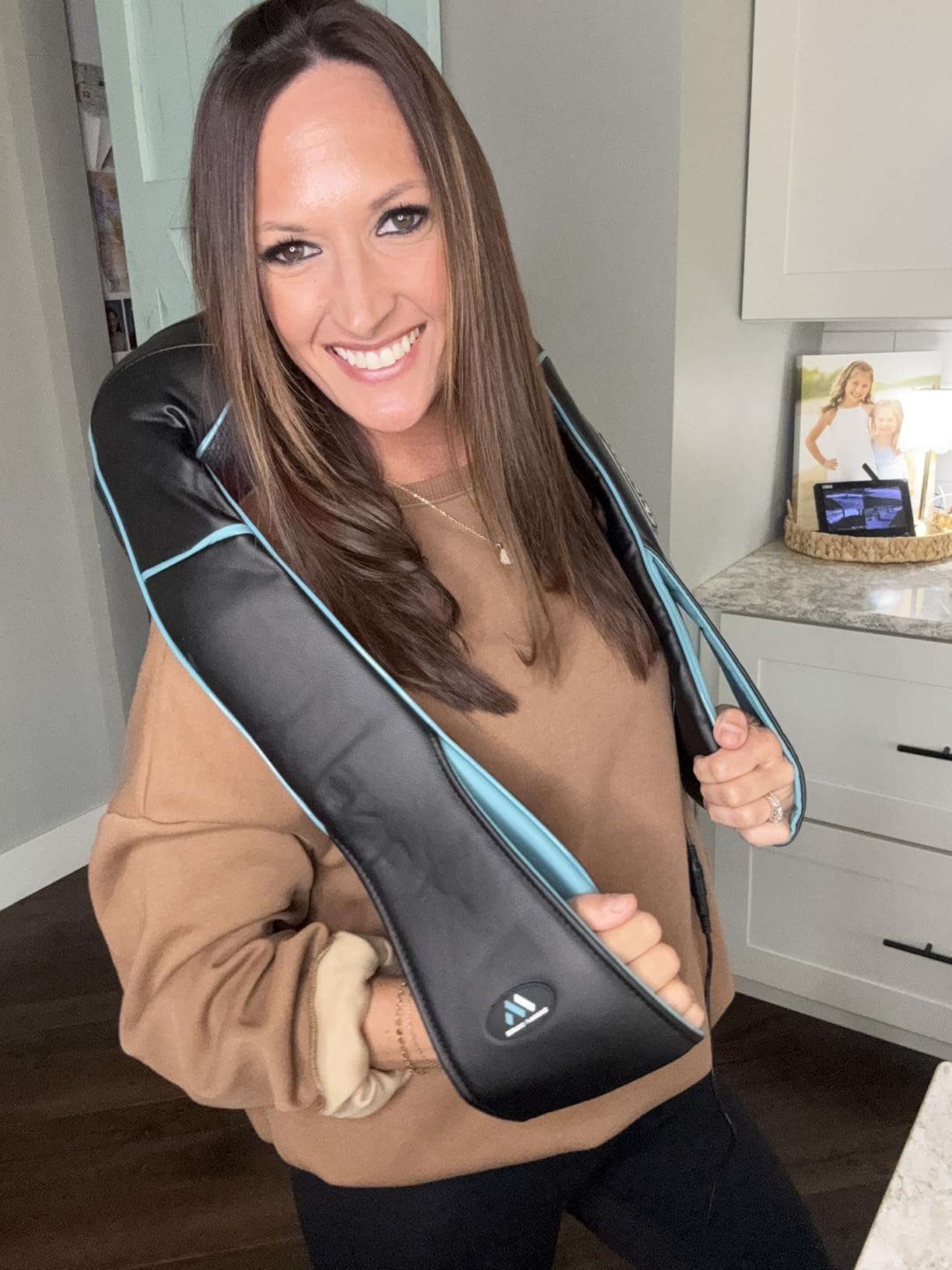 MagicMakers Fathers Day Dad Gifts, Shiatsu Neck Massager with Heat for Pain Relief Deep Tissue - Christmas Gift for Women, Men, Mom, Dad, Her, Him- Amazing Back & Shoulder Relief from Daughter or Son customer photo 1